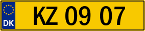 Trailer License Plate